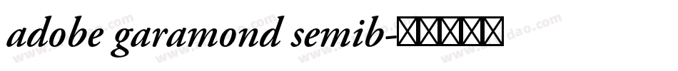 adobe garamond semib字体转换